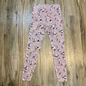 Beyond Yoga Olympus High Waisted Midi Leggings Impressionist Floral Blush Medium
